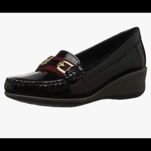 Geox Arethea Patent Bit Loafer Wedge